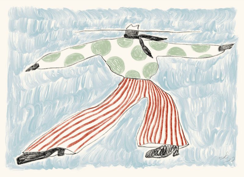 Sam on the Hill poster 30x40 cm