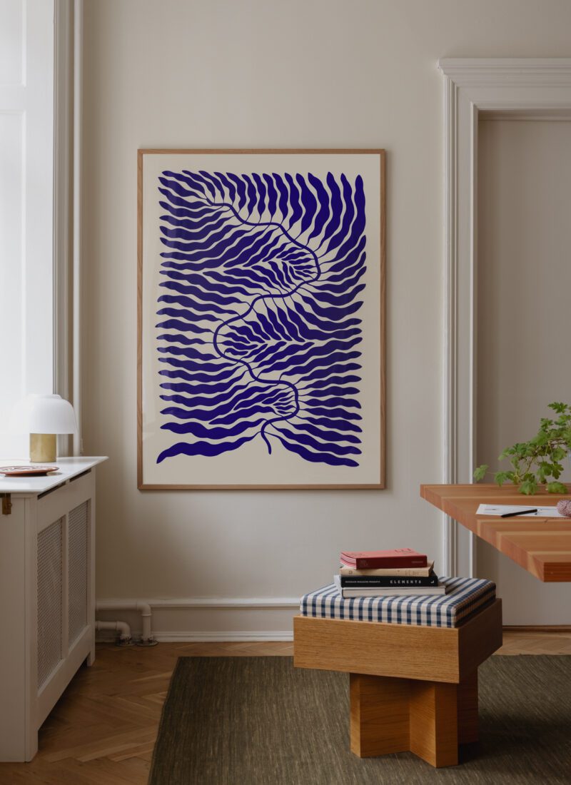 Little blue poster 50x70 cm