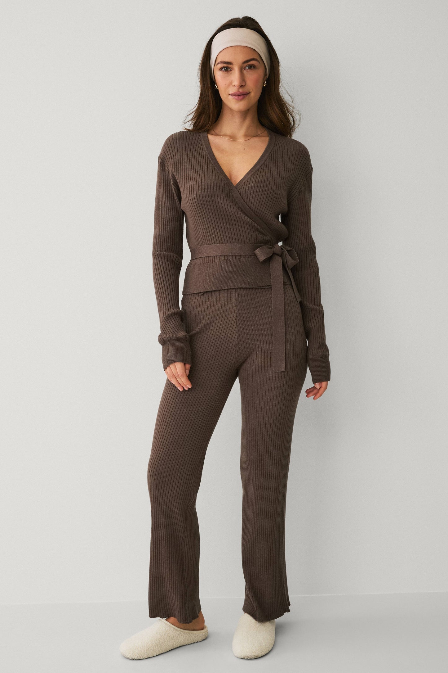Ellos STUDIO Knitted Wrap Top